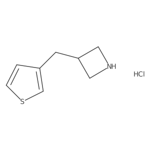 3-[(Thiophen-3-yl)methyl]azetidine hydrochloride Structure