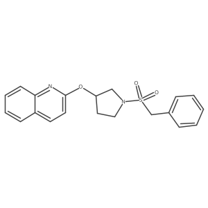 2-((1-(Benzylsulfonyl)pyrrolidin-3-yl)oxy)quinoline Structure
