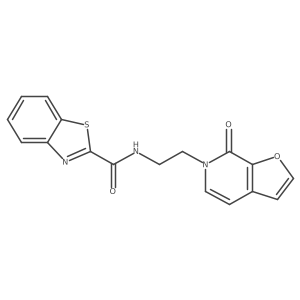 N-(2-(7-oxofuro[2,3-c]pyridin-6(7H)-yl)ethyl)benzo[d]thiazole-2-carboxamide结构式