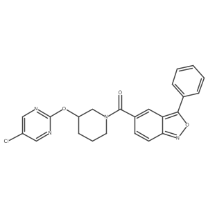 (3-((5-Chloropyrimidin-2-yl)oxy)piperidin-1-yl)(3-phenylbenzo[c]isoxazol-5-yl)methanone Structure