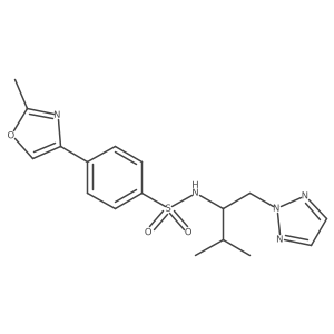 N-(3-methyl-1-(2H-1,2,3-triazol-2-yl)butan-2-yl)-4-(2-methyloxazol-4-yl)benzenesulfonamide Structure
