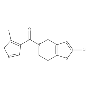 (2-chloro-6,7-dihydrothieno[3,2-c]pyridin-5(4H)-yl)(5-methylisoxazol-4-yl)methanone Structure