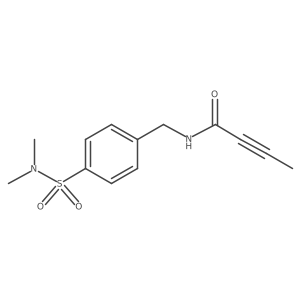 N-{[4-(dimethylsulfamoyl)phenyl]methyl}but-2-ynamide Structure