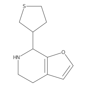 7-(thiolan-3-yl)-4H,5H,6H,7H-furo[2,3-c]pyridine Structure