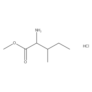 Methyl 2-amino-3-methylpentanoate hydrochloride结构式