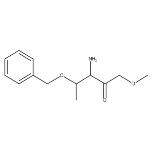 (3R,4S)-3-amino-4-(benzyloxy)-1-methoxypentan-2-one结构式