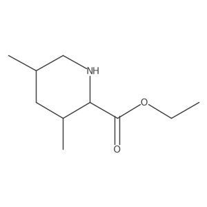 Ethyl 3,5-dimethylpiperidine-2-carboxylate结构式