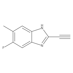 2-ethynyl-6-fluoro-5-methyl-1H-1,3-benzodiazole结构式