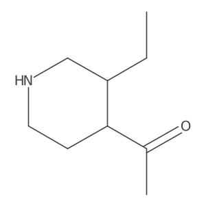 1-(3-Ethylpiperidin-4-yl)ethan-1-one Structure