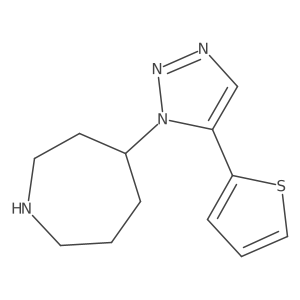 4-[5-(thiophen-2-yl)-1H-1,2,3-triazol-1-yl]azepane结构式