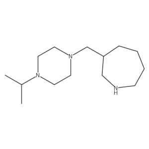 3-{[4-(Propan-2-yl)piperazin-1-yl]methyl}azepane结构式
