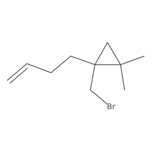 1-(Bromomethyl)-1-(but-3-en-1-yl)-2,2-dimethylcyclopropane结构式