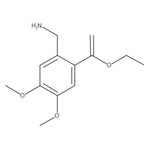 [2-(1-Ethoxyethenyl)-4,5-dimethoxyphenyl]methanamine Structure