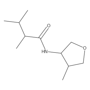 2,3-dimethyl-N-(4-methyloxolan-3-yl)butanamide结构式