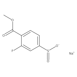Sodium 3-fluoro-4-(methoxycarbonyl)benzene-1-sulfinate Structure