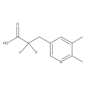 3-(5,6-Dimethylpyridin-3-yl)-2,2-difluoropropanoic acid Structure