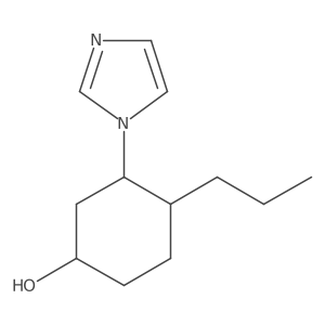 3-(1H-imidazol-1-yl)-4-propylcyclohexan-1-ol Structure