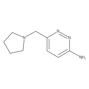 6-(1-Pyrrolidinylmethyl)-3-pyridazinamine Structure