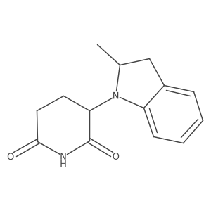 3-(2,3-dihydro-2-methyl-1H-indol-1-yl)-2,6-Piperidinedione结构式