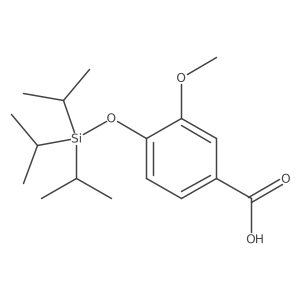 3-Methoxy-4-triisopropylsilyloxybenzoic acid结构式
