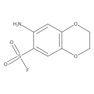 7-Amino-2,3-dihydro-1,4-benzodioxine-6-sulfonyl fluoride结构式