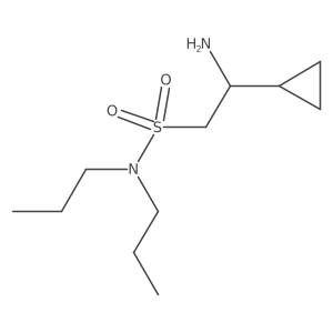 2-amino-2-cyclopropyl-N,N-dipropylethane-1-sulfonamide Structure