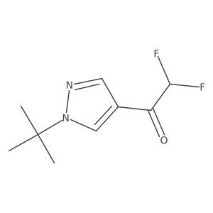 1-(1-tert-butyl-1H-pyrazol-4-yl)-2,2-difluoroethan-1-one Structure