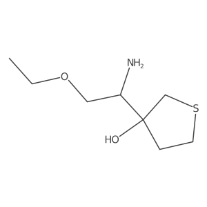 3-(1-Amino-2-ethoxyethyl)thiolan-3-ol结构式