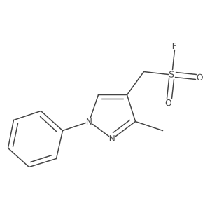 (3-methyl-1-phenyl-1H-pyrazol-4-yl)methanesulfonyl fluoride结构式