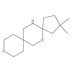 2,2-Dimethyl-6,11-dioxa-15-azadispiro[4.2.5^{8}.2^{5}]pentadecane Structure