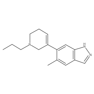 5-methyl-6-(1-propyl-1,2,5,6-tetrahydropyridin-3-yl)-1H-indazole结构式