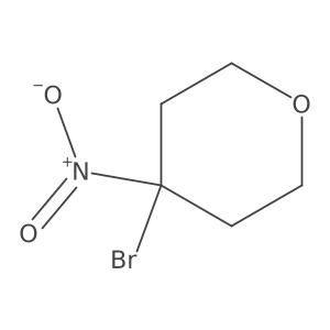 4-Bromo-4-nitrooxane结构式