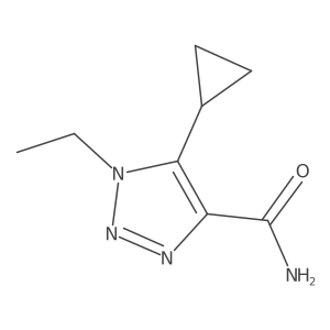 5-cyclopropyl-1-ethyl-1H-1,2,3-triazole-4-carboxamide结构式