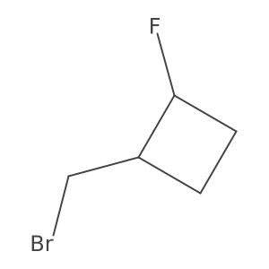 1-(Bromomethyl)-2-fluorocyclobutane结构式