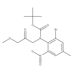 Tert-butyl (2-bromo-4-methyl-6-nitrophenyl)(3-methoxy-2-oxopropyl)carbamate Structure
