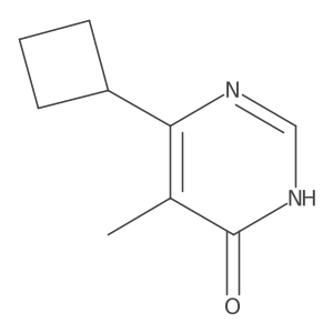 6-Cyclobutyl-5-methylpyrimidin-4-ol结构式