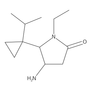 4-Amino-1-ethyl-5-[1-(propan-2-yl)cyclopropyl]pyrrolidin-2-one Structure