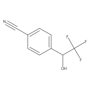 4-[(1S)-2,2,2-trifluoro-1-hydroxyethyl]benzonitrile结构式