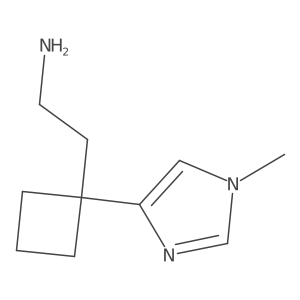 2-[1-(1-methyl-1H-imidazol-4-yl)cyclobutyl]ethan-1-amine Structure