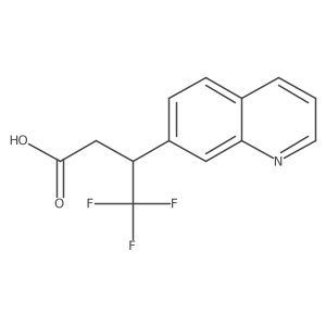 4,4,4-Trifluoro-3-(quinolin-7-yl)butanoic acid Structure