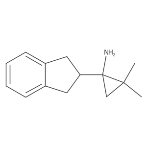1-(2,3-dihydro-1H-inden-2-yl)-2,2-dimethylcyclopropan-1-amine Structure