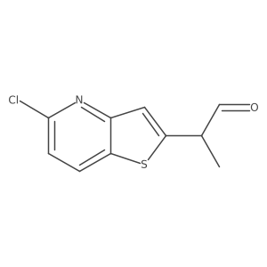 2-{5-Chlorothieno[3,2-b]pyridin-2-yl}propanal Structure