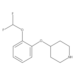 4-[2-(Difluoromethoxy)phenoxy]piperidine结构式