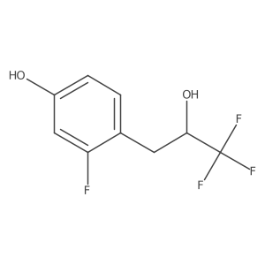 3-Fluoro-4-(3,3,3-trifluoro-2-hydroxypropyl)phenol Structure