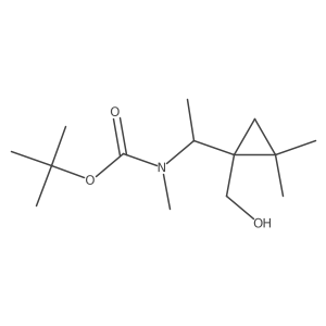 tert-butyl N-{1-[1-(hydroxymethyl)-2,2-dimethylcyclopropyl]ethyl}-N-methylcarbamate Structure