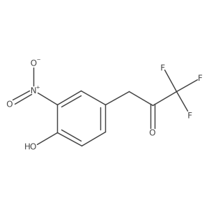 1,1,1-Trifluoro-3-(4-hydroxy-3-nitrophenyl)propan-2-one Structure