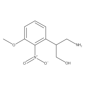 3-Amino-2-(3-methoxy-2-nitrophenyl)propan-1-ol结构式