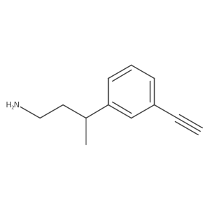 3-(3-Ethynylphenyl)butan-1-amine Structure