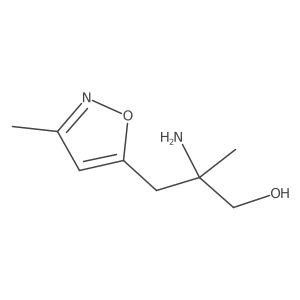 2-Amino-2-methyl-3-(3-methyl-1,2-oxazol-5-yl)propan-1-ol Structure