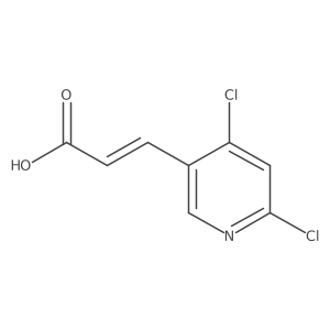 3-(4,6-Dichloropyridin-3-yl)prop-2-enoic acid Structure